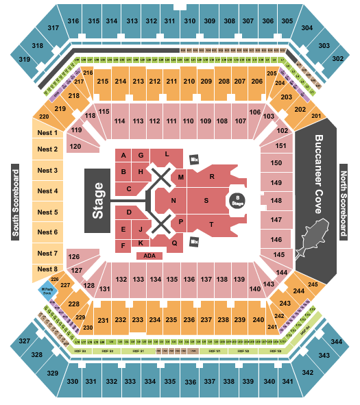 Raymond James Stadium Breezy Bowl Seating Chart